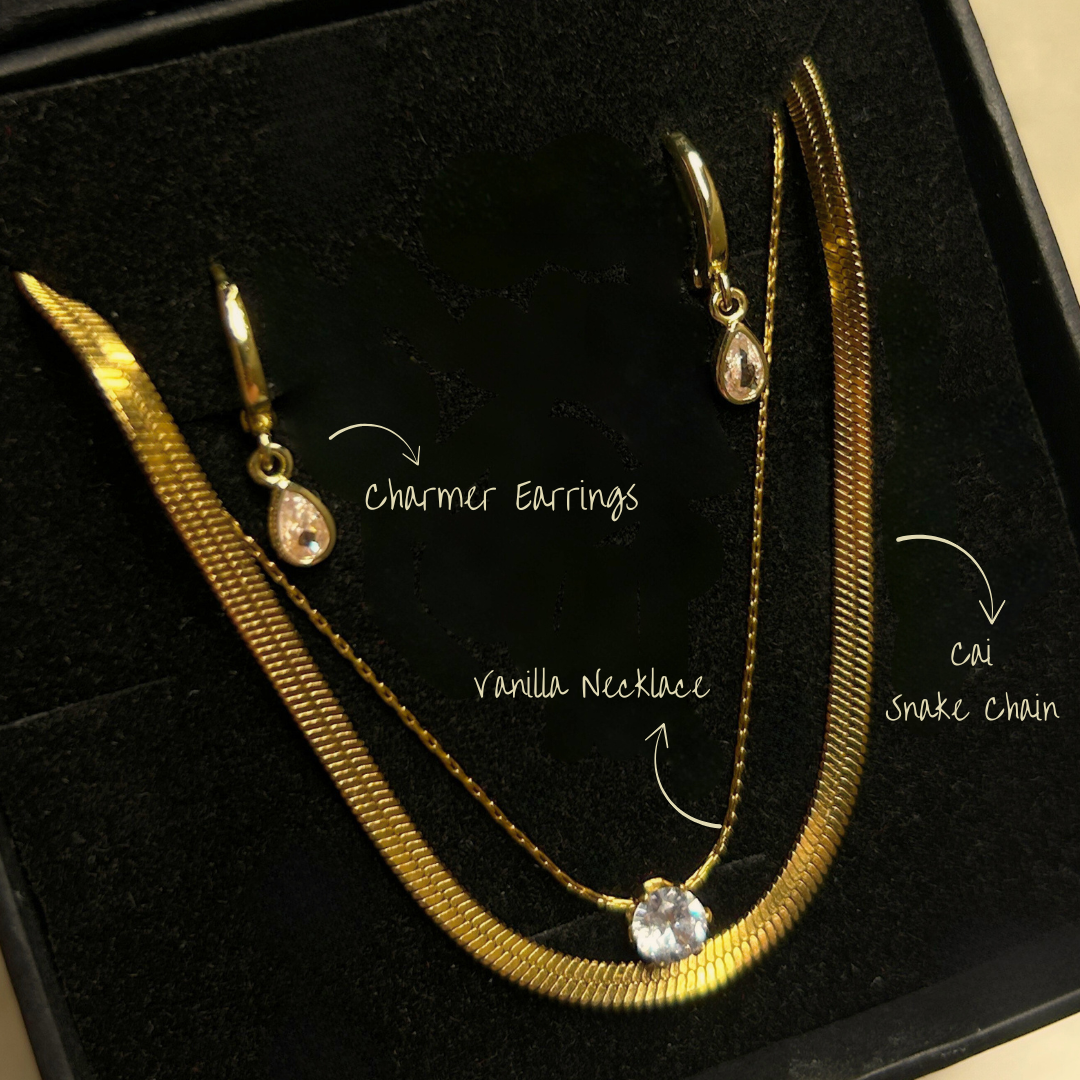 Dainty Done Right Combo (2 Necklace + 1 Earrings)