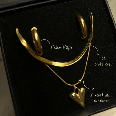 Set It & Forget It Combo (2 Necklace + 1 Hoop Earrings)