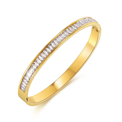 Devika 18K Gold Plated Bangle (Open Clasp)