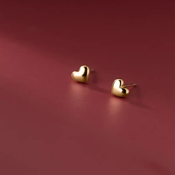 Heart Pops 18K Gold Plated Stud Earrings