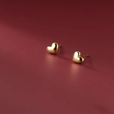Heart Pops 18K Gold Plated Stud Earrings