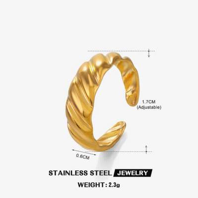 Croissant Anti-tarnish Ring