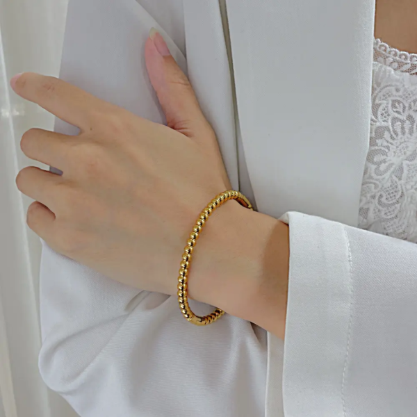 Swinal 18K Gold Plated Bangle (Open Clasp)
