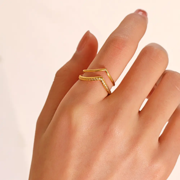 Zalak 18K Gold Plated Ring