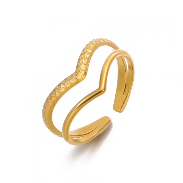 Zalak 18K Gold Plated Ring