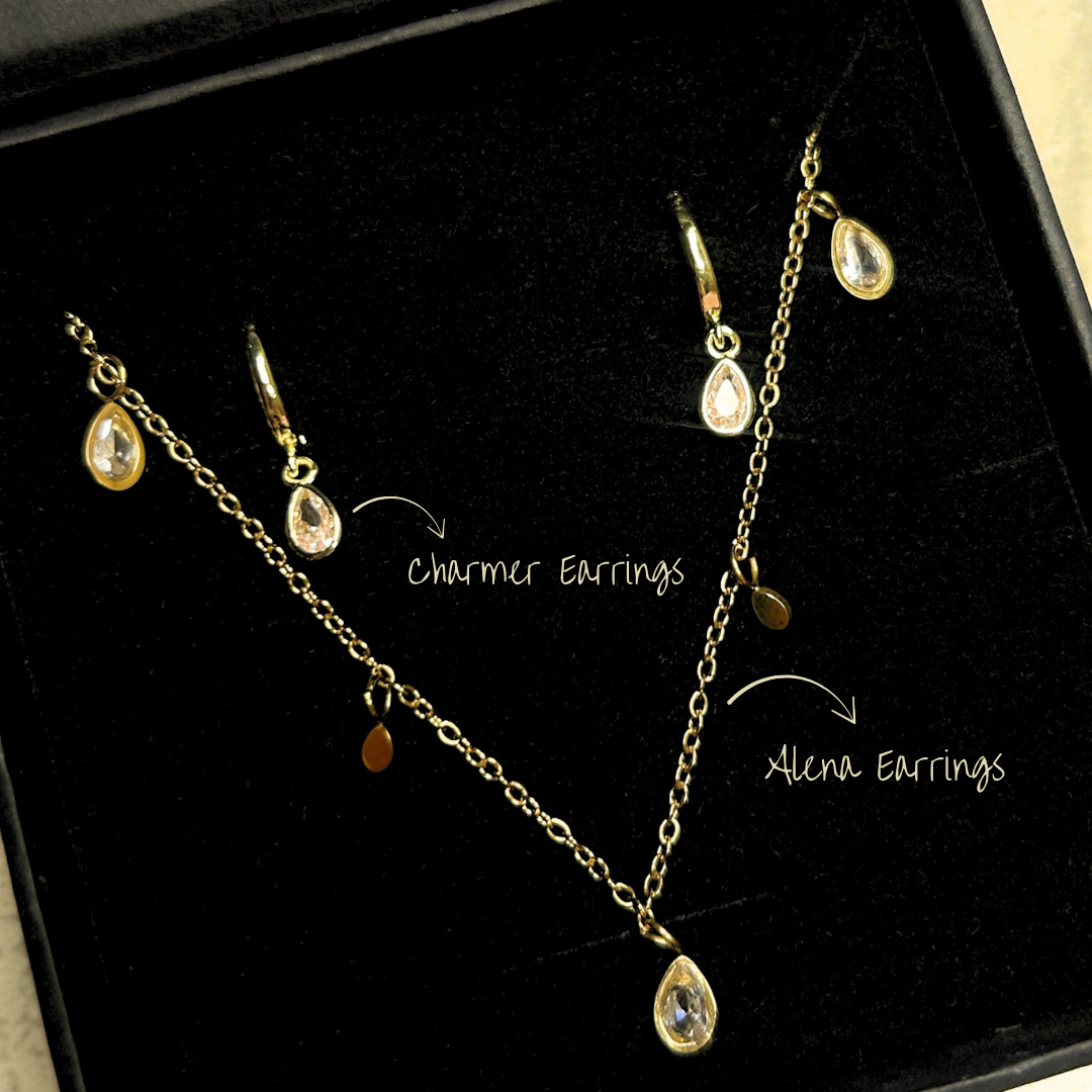 Understated Aura Combo (Necklace + Earrings)