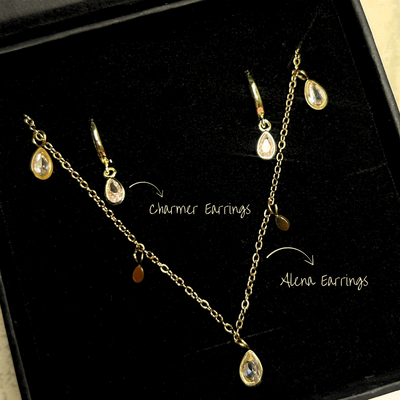 Understated Aura Combo (Necklace + Earrings)