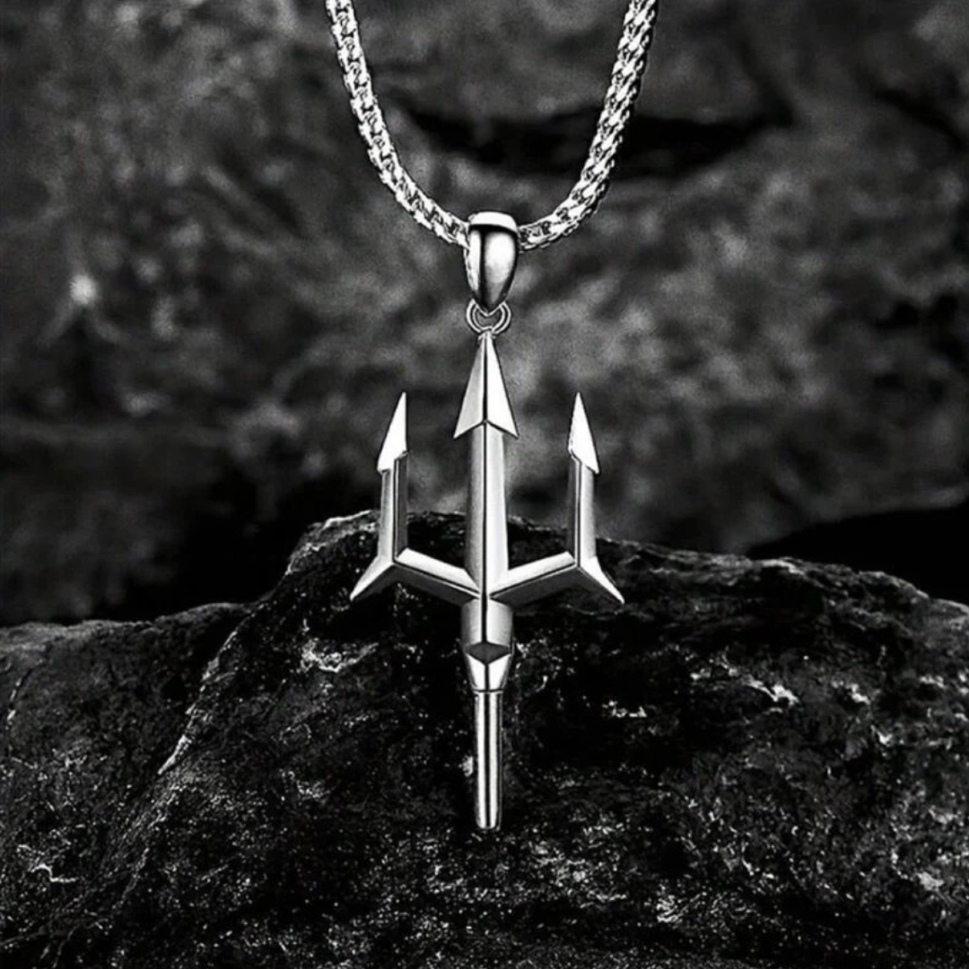 Shiva Trishul Pendant with Chain