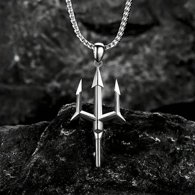 Shiva Trishul Pendant with Chain