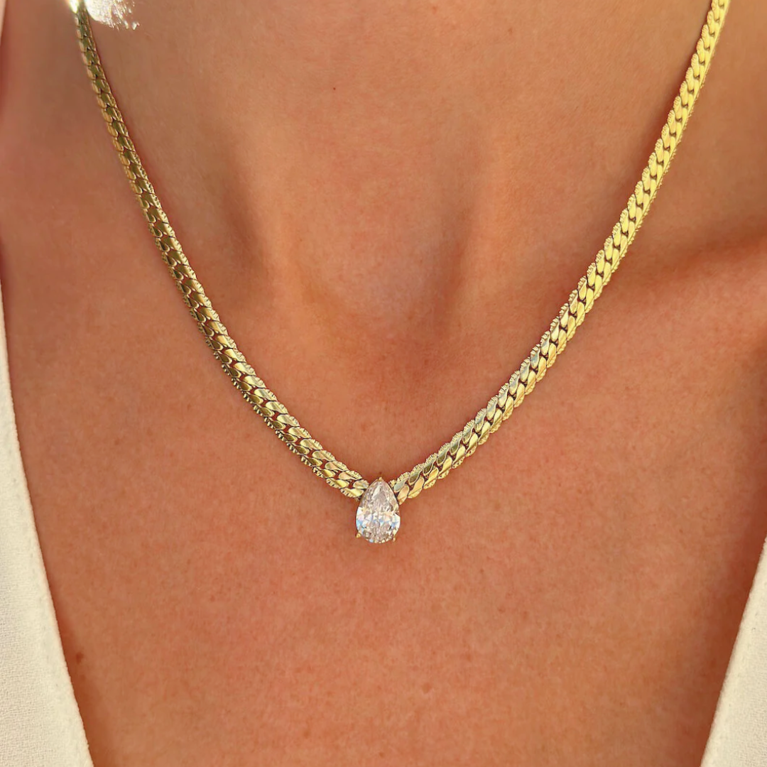 Water Droplet Necklace