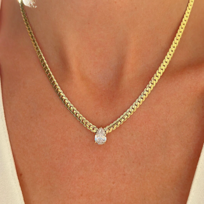 Water Droplet Necklace