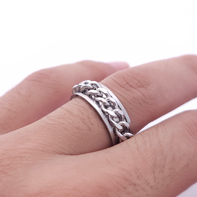 Fidget Ring ( Anti-Tarnish & Waterproof)