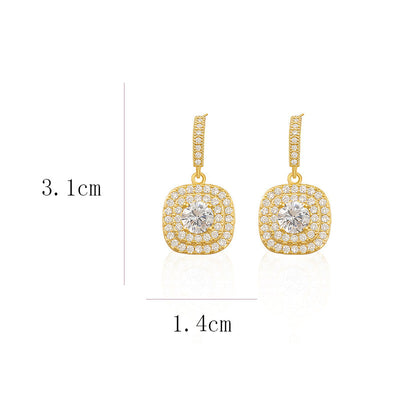 Elayne Zircon Drop Earrings