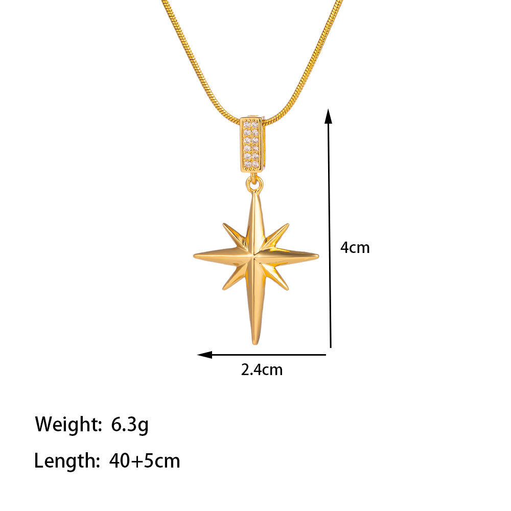 Glee 18K Gold Plated Zircon Necklace