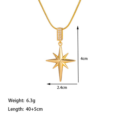 Glee 18K Gold Plated Zircon Necklace