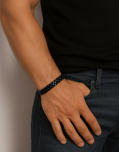Titan Bracelet Cuff Band- Silver