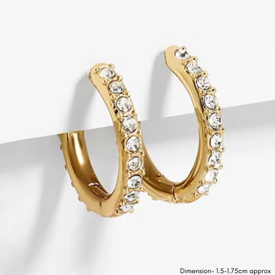 Naomi 18K Gold Plated Hoops