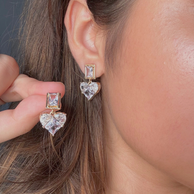 Love Drops 18k Gold Plated Earrings
