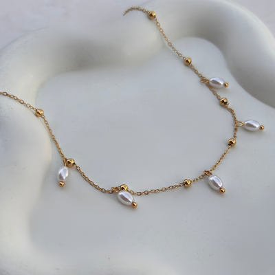 Tinkerbell 18k Gold Plated Pearl Necklace