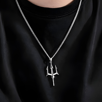 Shiva Trishul Pendant with Chain