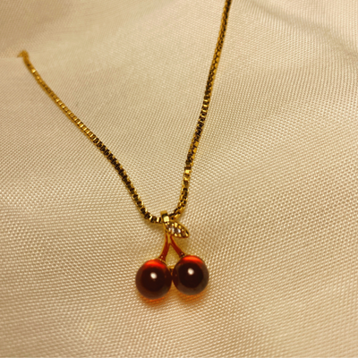 Cherry On Top 18k Gold Plated Jewellery Set