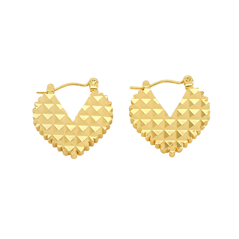 "Dear Crush" 18k Gold Plated Hoop Earrings