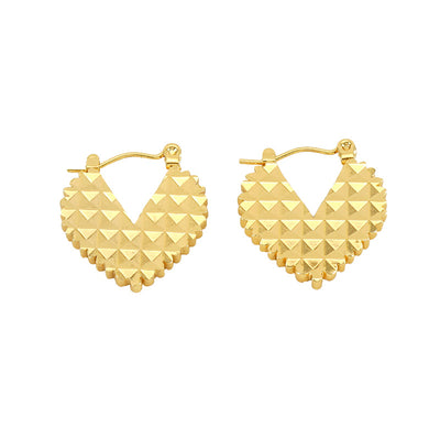 "Dear Crush" 18k Gold Plated Hoop Earrings