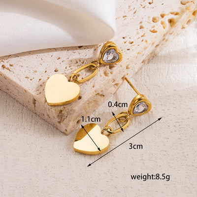 Amor Fati 18k Gold Plated Drop Earrings