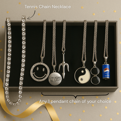 Gen Z Hamper for Him (1 Tennis Chain+1 Pendant of Your choice)