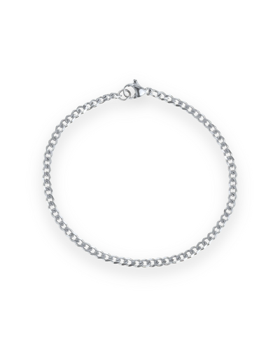Micro Cubic Chain Bracelet (Silver)- 3mm