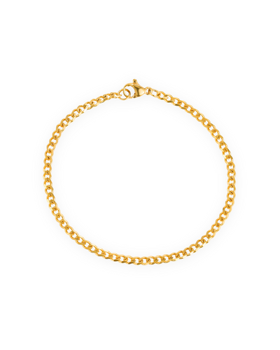Micro Cubic Chain Bracelet (Gold)- 3mm