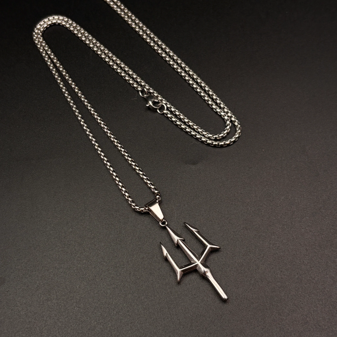 Shiva Trishul Pendant with Chain