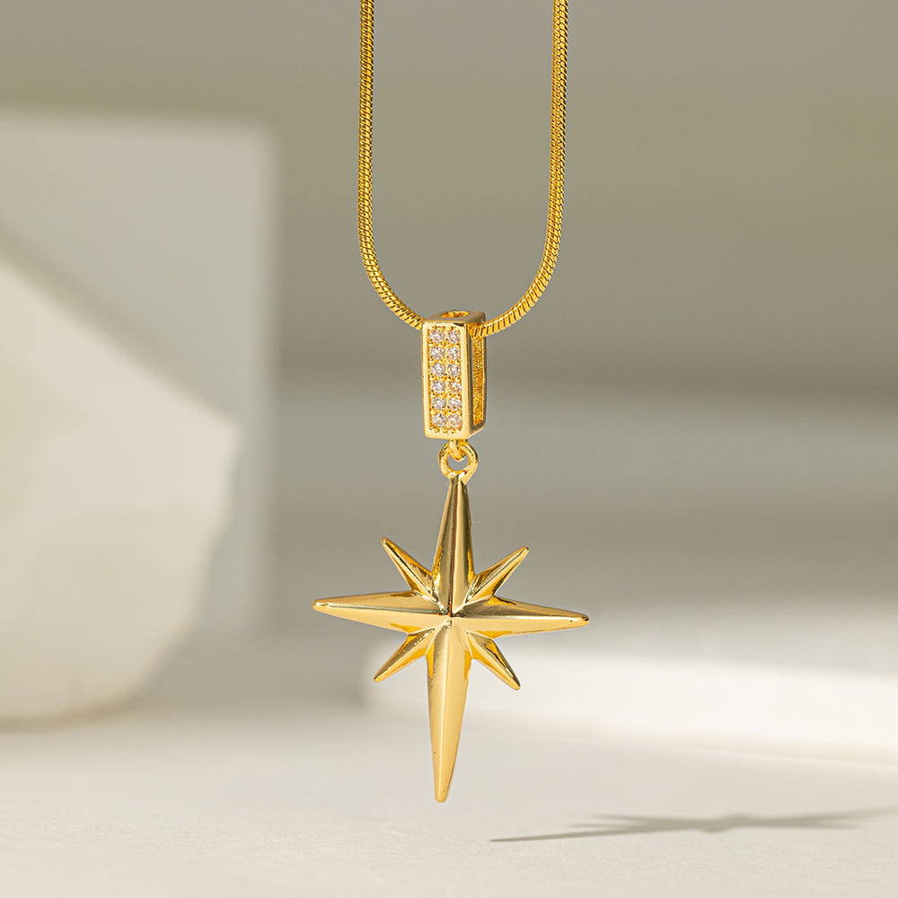 Glee 18K Gold Plated Zircon Necklace