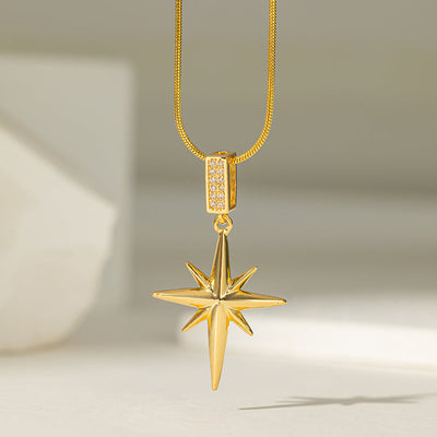 Glee 18K Gold Plated Zircon Necklace