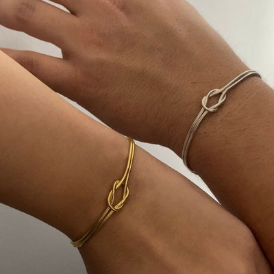 Love knot 18K Gold plated Bracelet Combo
