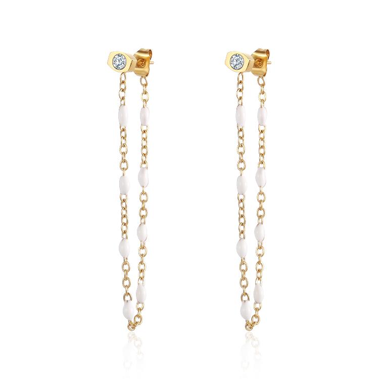 Aira 18k Gold Plated Drop Earrings