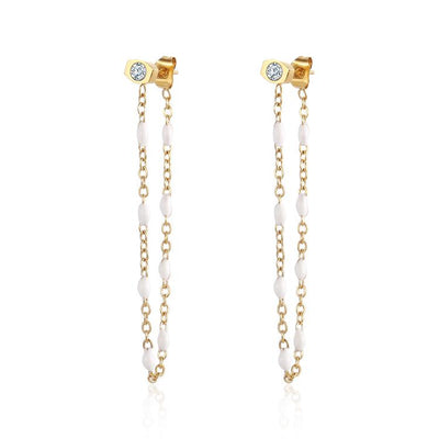 Aira 18k Gold Plated Drop Earrings