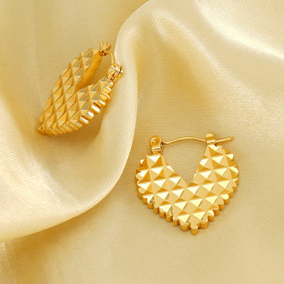 "Dear Crush" 18k Gold Plated Hoop Earrings