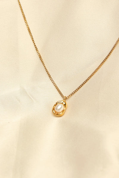 Oyster 18K Gold Plated Necklace