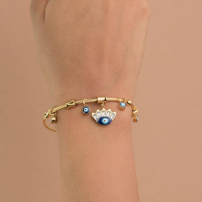 Cosmic Evil Eye Charm Bracelet