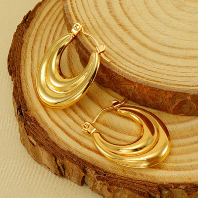 Angel 18k Gold Plated Hoops