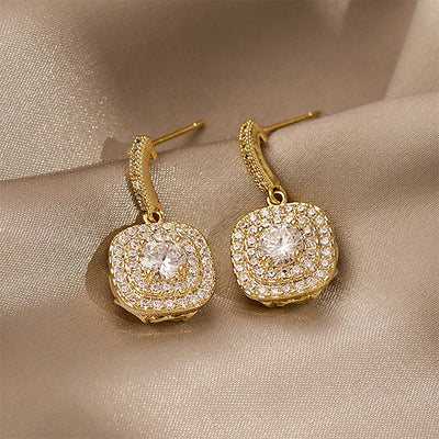 Elayne Zircon Drop Earrings