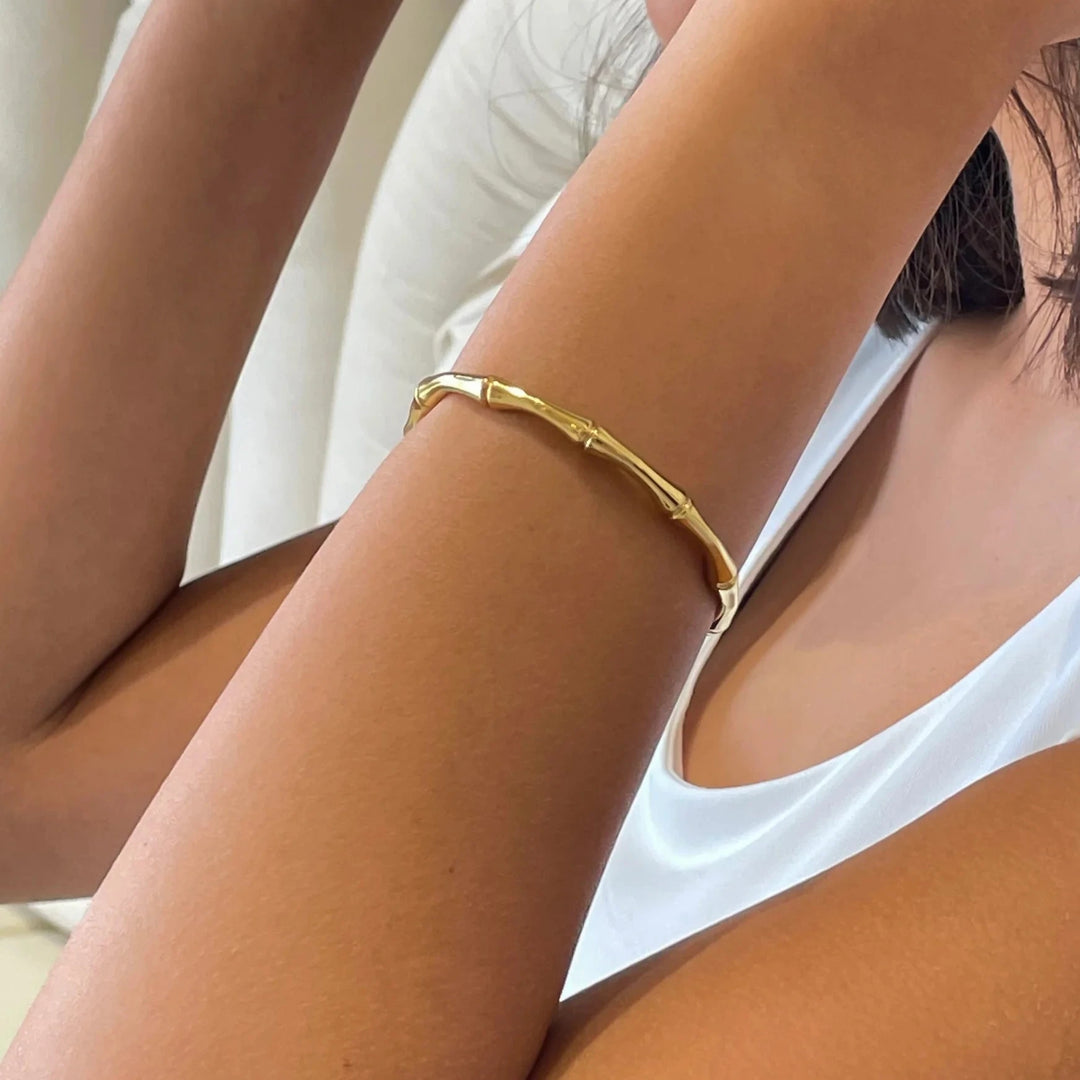 Bamboozle 18K Gold Plated Cuff Bracelet – Terrana