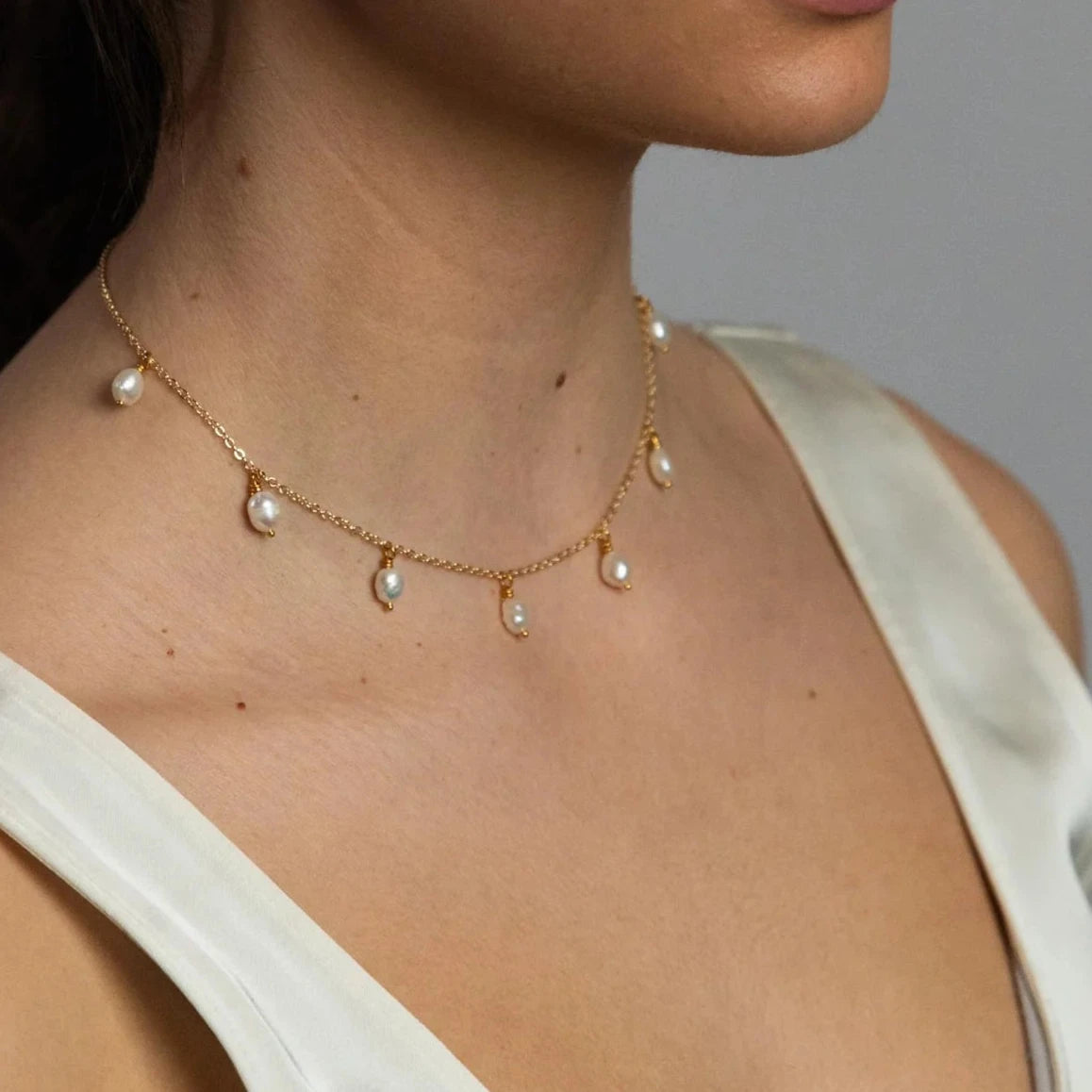 Tinkerbell 18k Gold Plated Pearl Necklace