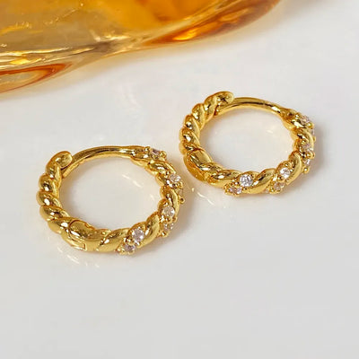 Hania 18k Gold Plated Hoops