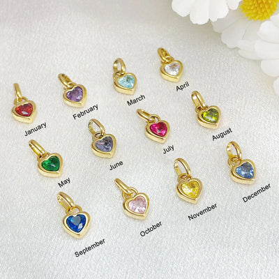 Birth Stone Charms (Anti-tarnish and waterproof)