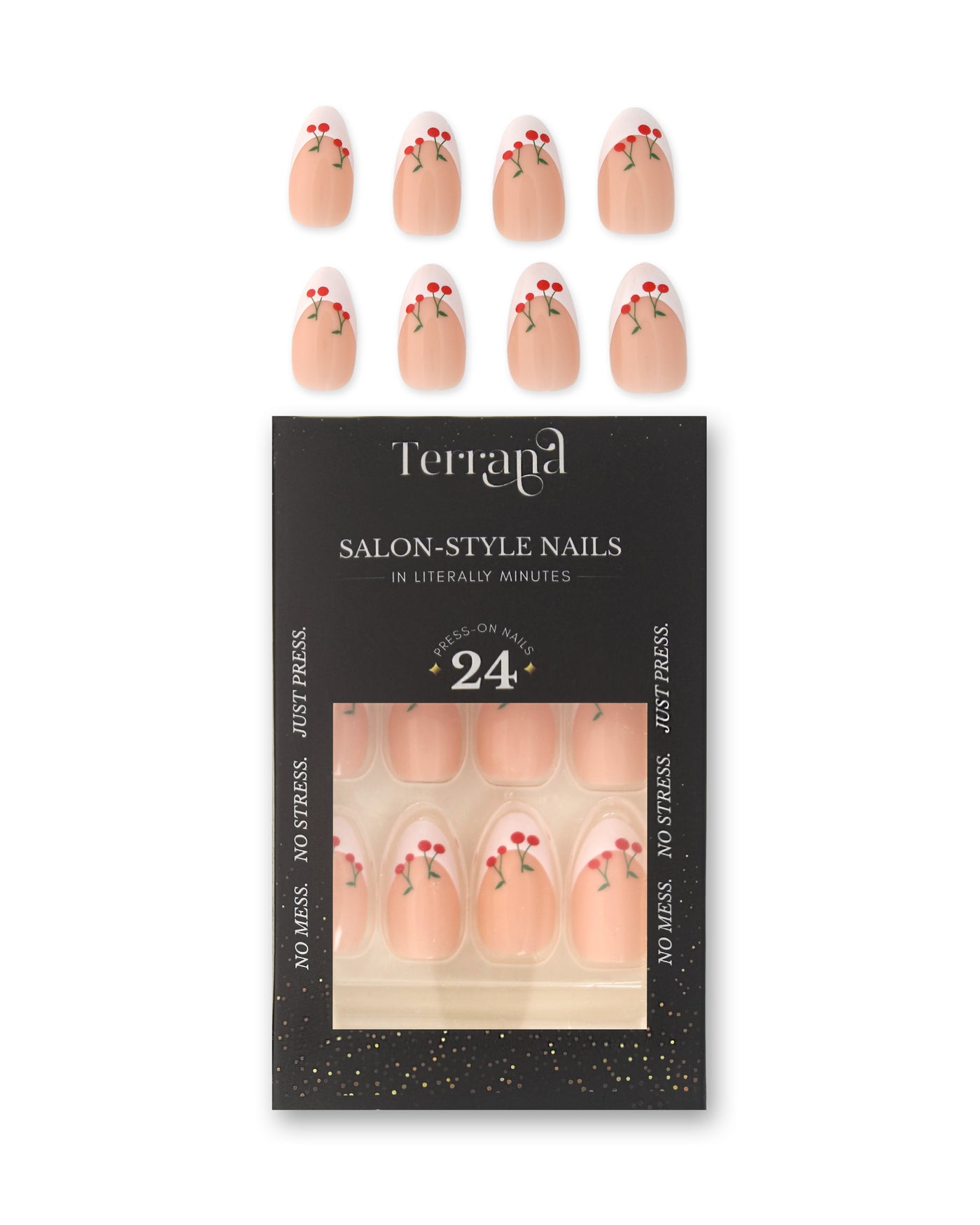 Cherry Press on Nails