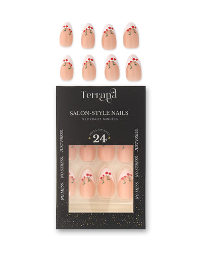 Cherry Press on Nails