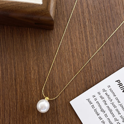 Beloved 18K Gold Plated Pearl Necklace