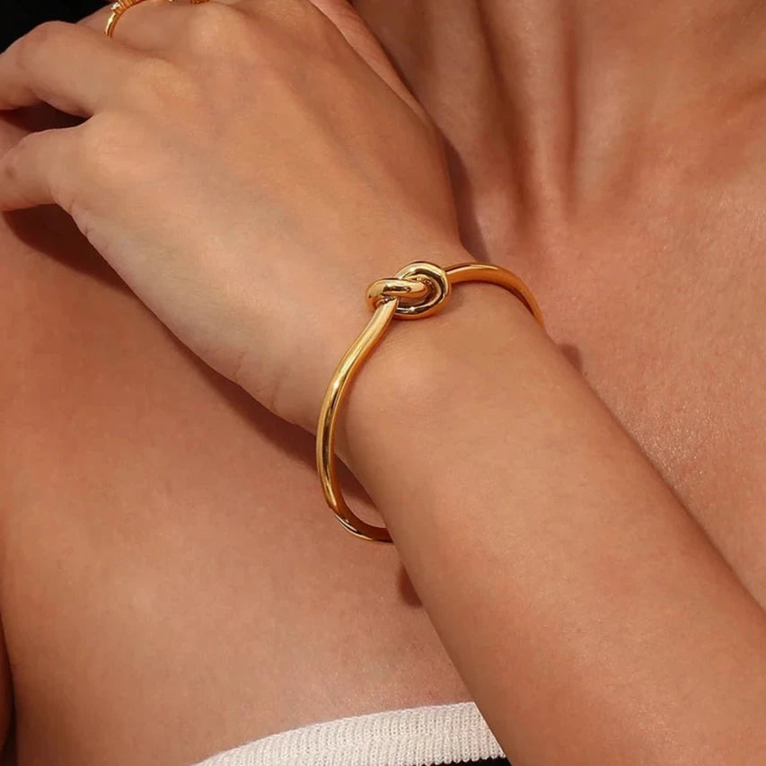 Twine 18K Gold Plated Cuff Bracelet